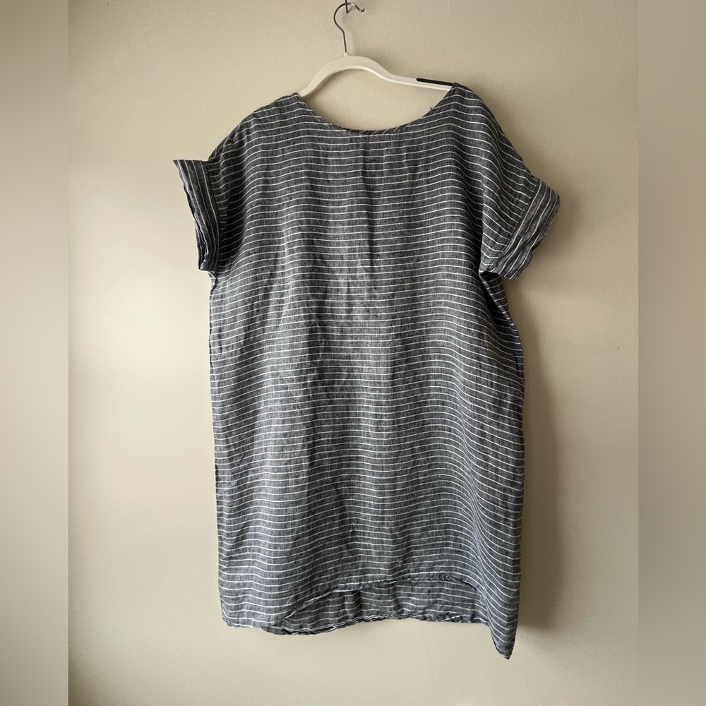 Elizabeth Suzann Georgia OSGray Striped Tunic Dress
